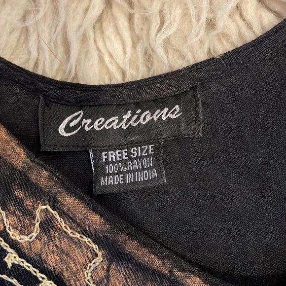 Creations sheer cover up embroidered dress - Picture 7 of 7